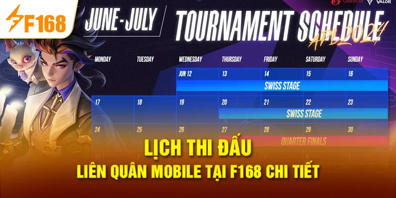 Lịch thi đấu liên quân mobile tại F168 chi tiết